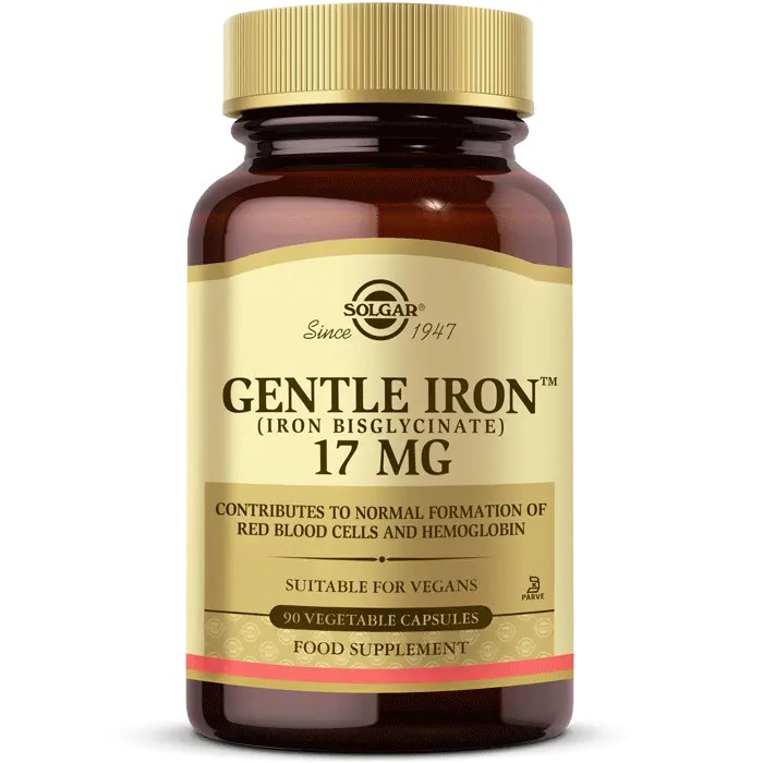 Solgar Gentle Iron Kolay Emilimli Demir 17 mg 90 Kapsül