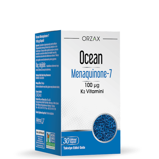 Orzax Ocean K2 Vitamini Mk-7 100 mcg 30 Kapsül