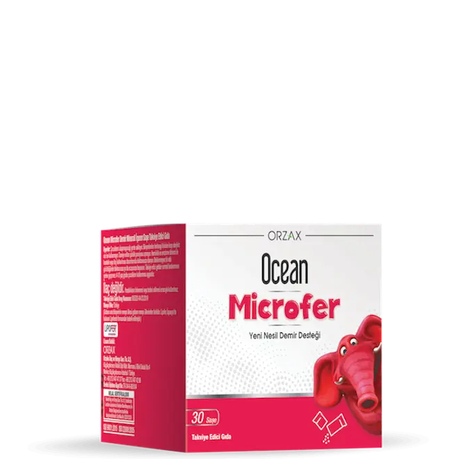 Orzax Ocean Microfer Demir Saşe Kolay Emilim 30 Poşet kutu ve ambalaj