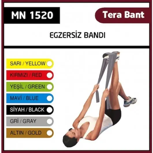 Minion Gri Tera Bant Egzersiz Bandı (Hafif Direnç) ürün ambalajı