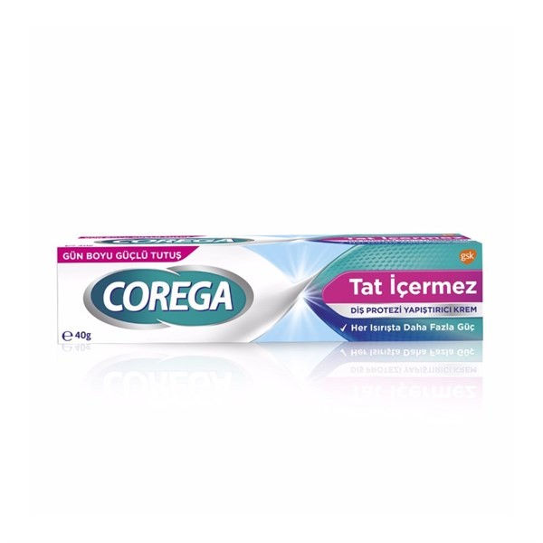 Corega Süper Tat İçermeyen Diş Protezi Yapıştırıcı Krem 40 gr