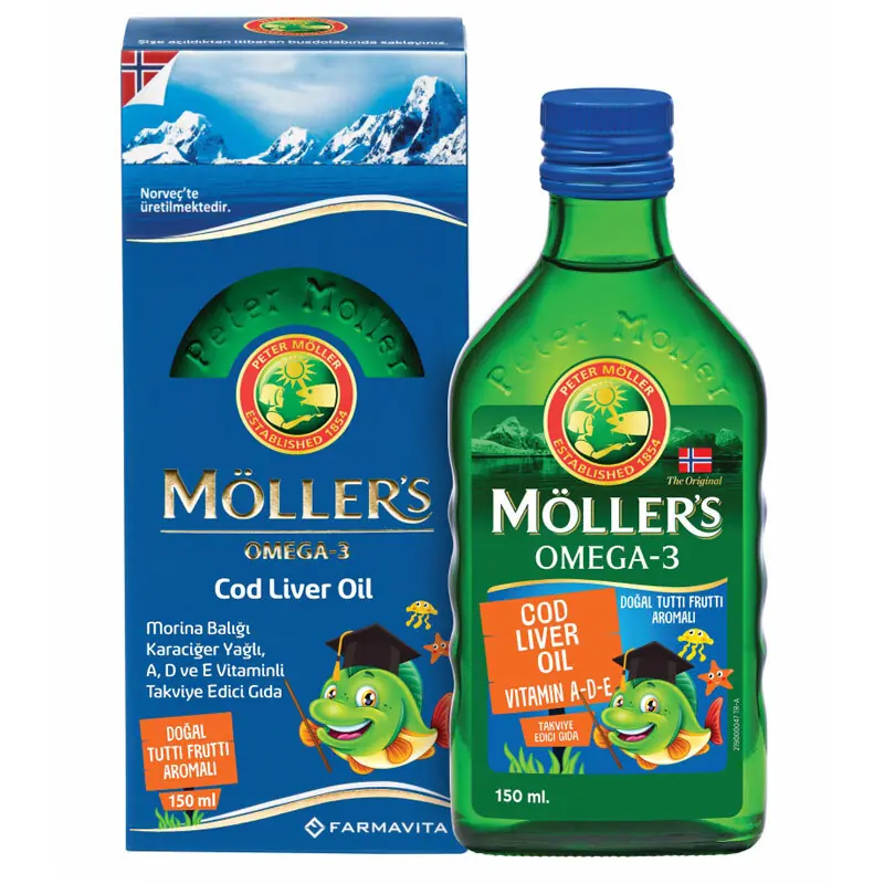Möller's Omega 3 Balık Yağı Tutti Frutti Aromalı 150 ml ürün görseli