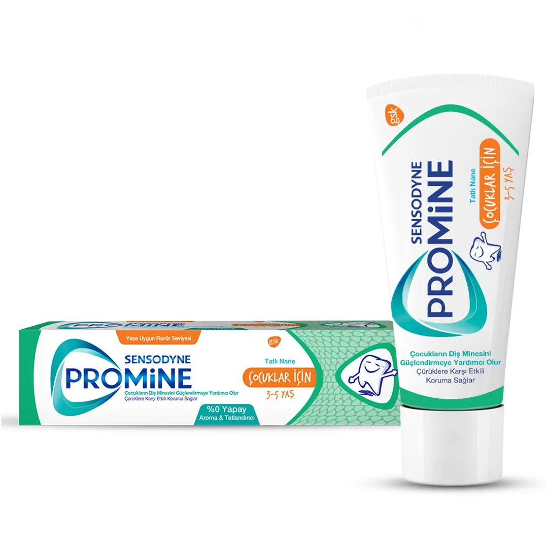 Sensodyne Promine Çocuk Diş Macunu (3-5 Yaş) ürün ambalajı