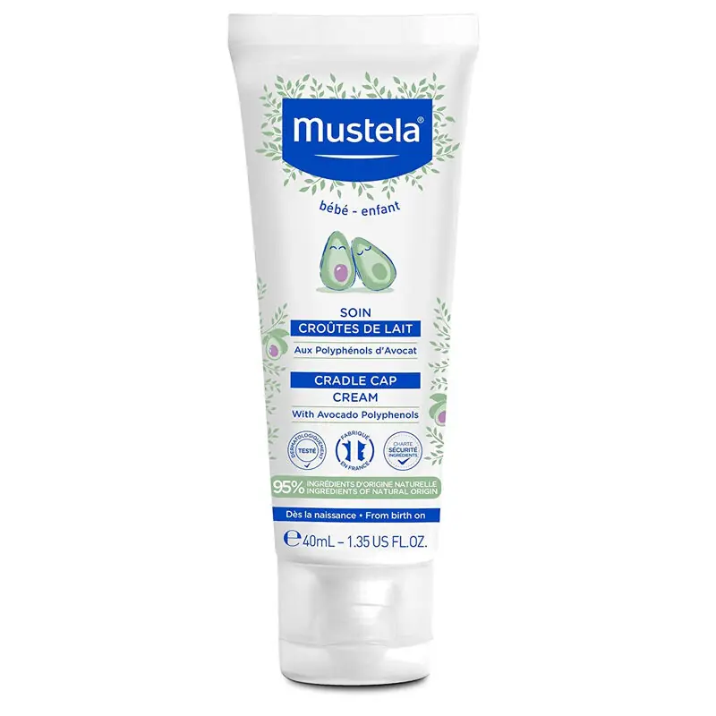 Mustela Saç Pullanmalarına Karşı Bebek Kremi 40 ml ürün ambalajı