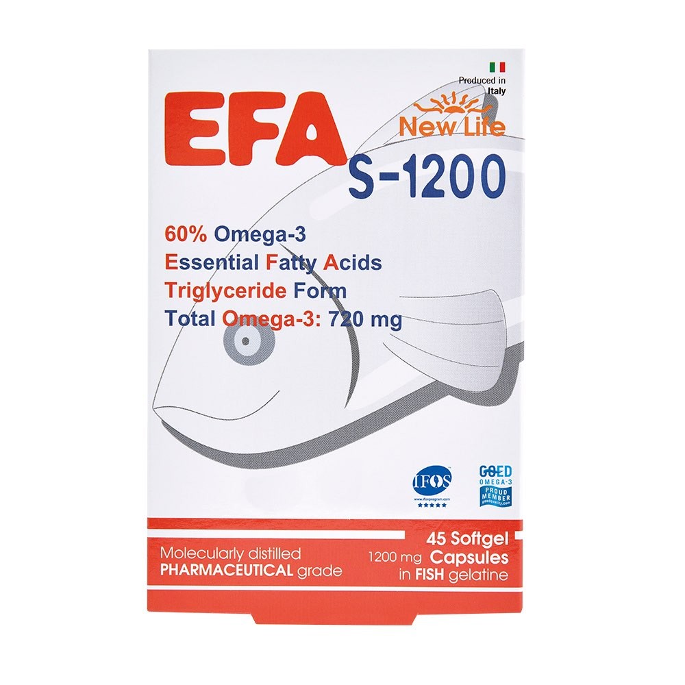New Life Efa S 1200 Yüksek EPA DHA Balık Yağı 45 Kapsül
