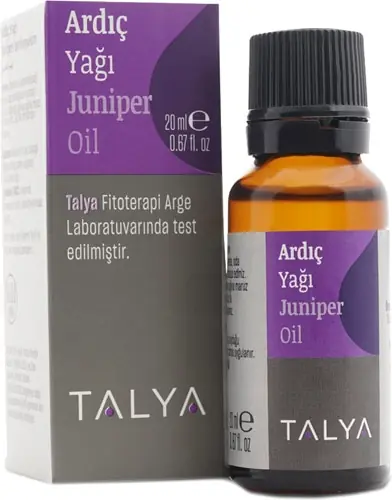 Talya Ardıç Yağı 20 ml Aromaterapi ürün ambalajı