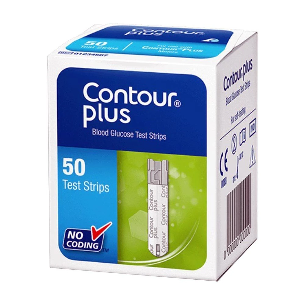 Contour Plus Şeker Ölçüm Cihazı Çubuğu 50'li