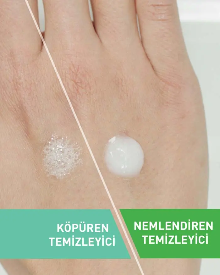 CeraVe Nemlendiren Temizleyici Kuru ve Çok Kuru Ciltler İçin 473 ml kullanım şekli ve uygulama