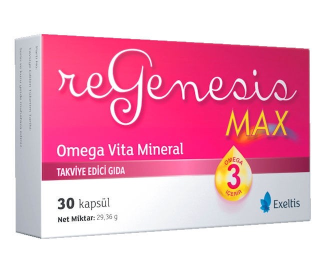 Regenesis Max Omega Vita Mineral Takviye Edici Gıda 30 Kapsül
