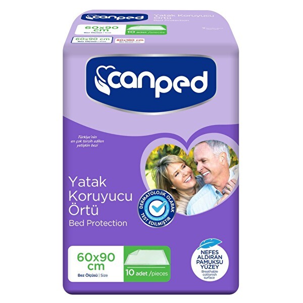 Canped Yatak Koruyucu Örtü 60x90 cm 10 Adet