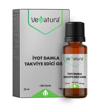 VeNatura İyot Damla 150 mcg Tiroid Sağlığı 25 ml