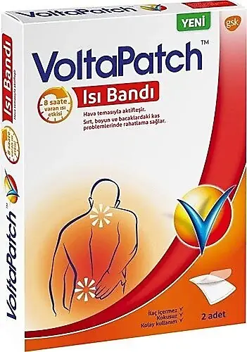Voltapatch Isı Bandı 2 Flaster ürün ve ambalaj