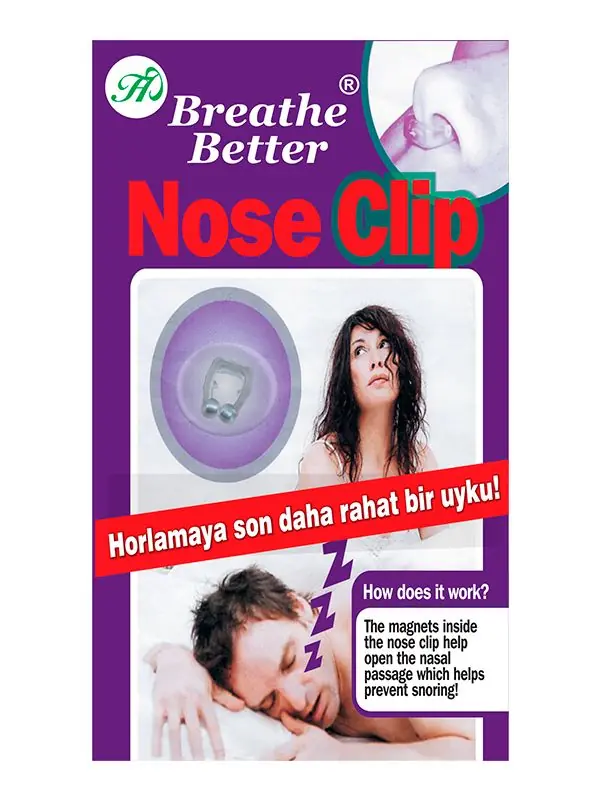Nose Clip Burun Aparatı Horlama Önleyici ürün ambalajı