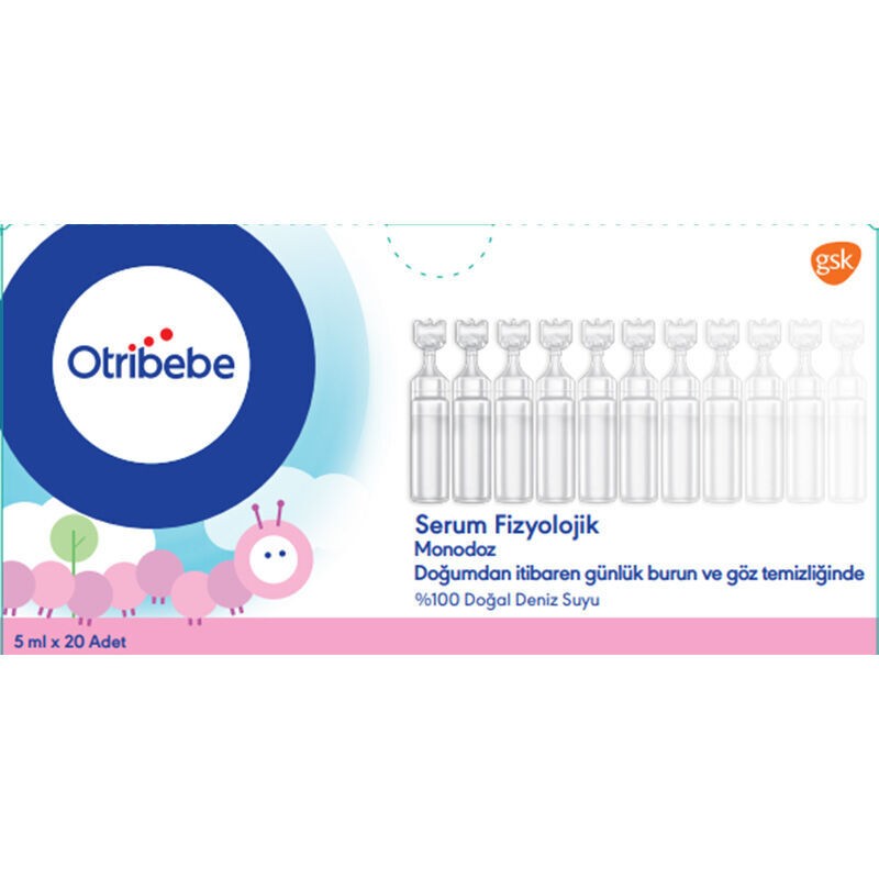 Otribebe Monodoz %100 Doğal Deniz Suyu Burun Damlası 20x5ml Flakon