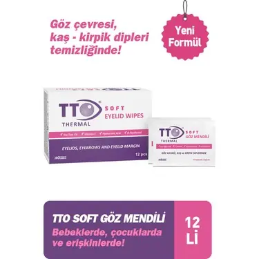TTO Soft Göz Mendili 12'li ürün ambalajı