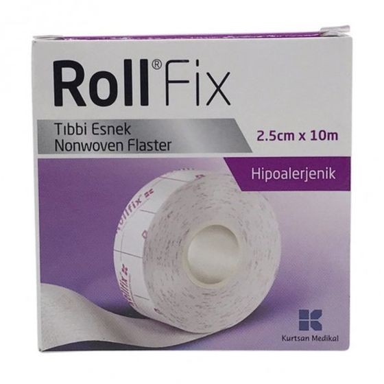 Roll Fix Hipoalerjenik Esnek Tıbbi Bandaj 10x2.5 cm