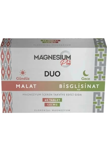GoodDay Magnesium Plus Duo Tablet Magnezyum Malat ve P5P 30+30 Tablet kutu ve ambalaj