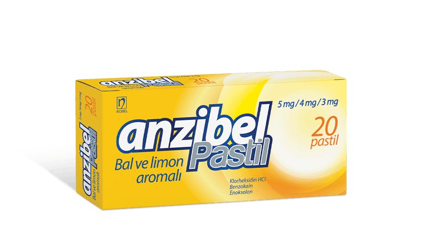 Anzibel Bal ve Limon Aromalı Boğaz Pastili 20 Adet