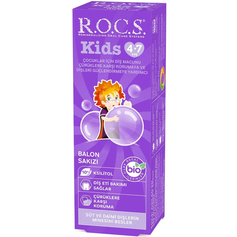 Rocs Kids Sakız Aromalı Çocuk Diş Macunu