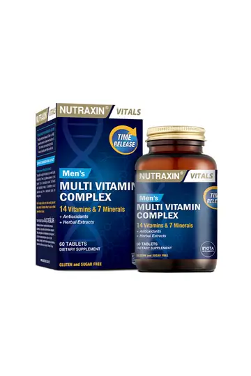 Nutraxin Vitals B Kompleks Vitamin Takviyesi 60 Tablet