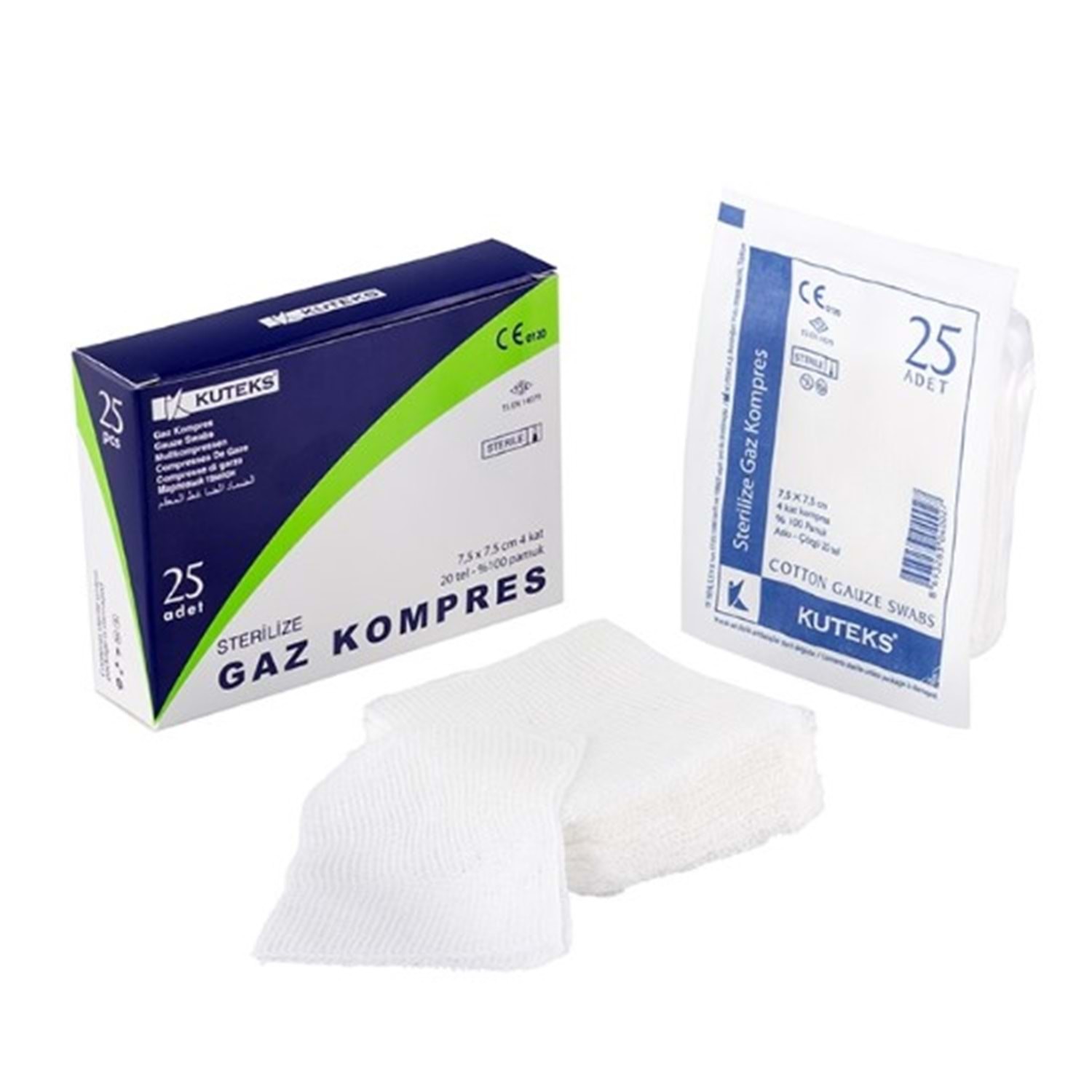 Gaz Kompres Kuteks Steril Sargı Bezi 25 Adet
