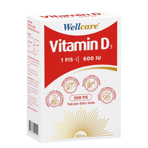Wellcare Vitamin D3 Sprey 600 İÜ 5ml