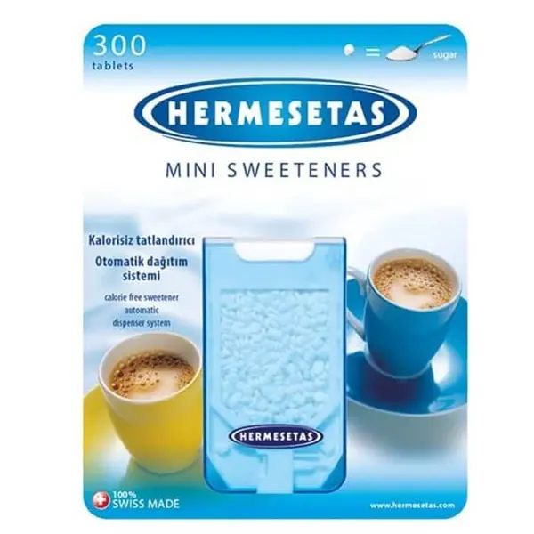 Hermesetas Original Tatlandırıcı Tablet 300 Adet ürün ve ambalaj