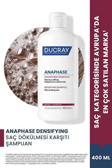 Ducray Anaphase+ Saç Dökülmesi Karşıtı Şampuan 400 ml