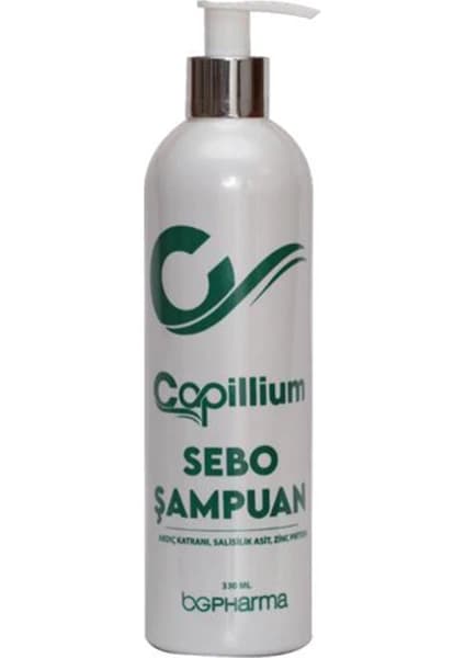 BgPharma Capillium Sebo Yağlı Saçlar İçin Şampuan 330 ml ürün ambalajı