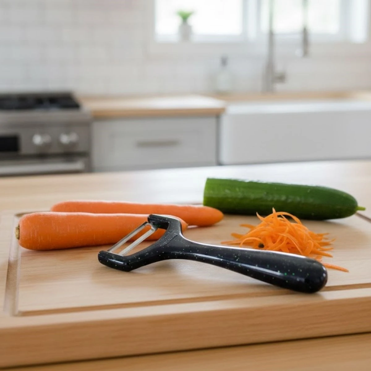 BUFFER® Solingen Çelik Küçük Boy Meyve Sebze Soyacak – Keskin Paslanmaz Soyucu Aparat