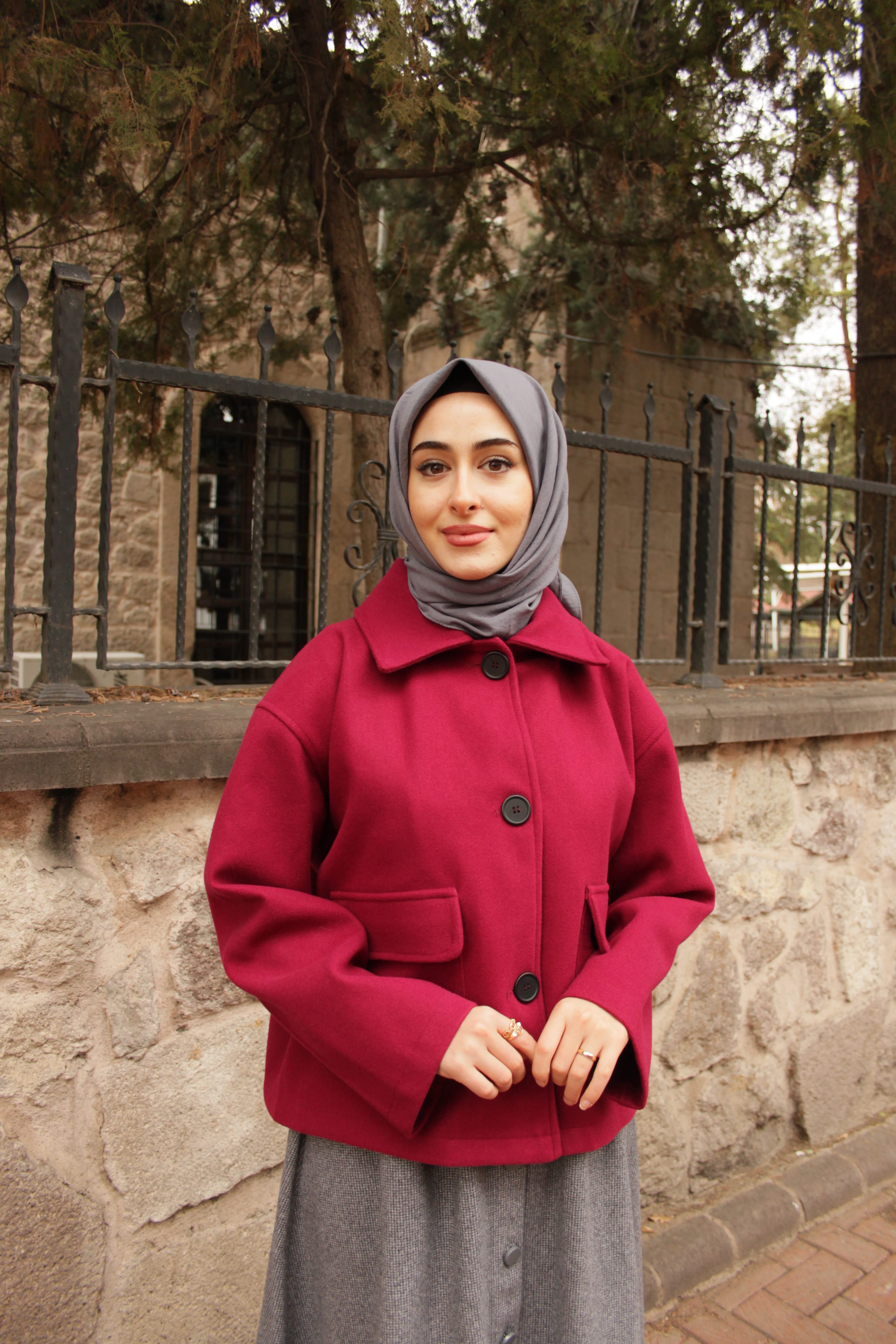 DÜĞMELİ KAŞE CEKET