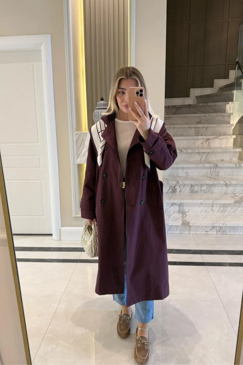 FULARLI TRENÇKOT - Bordo