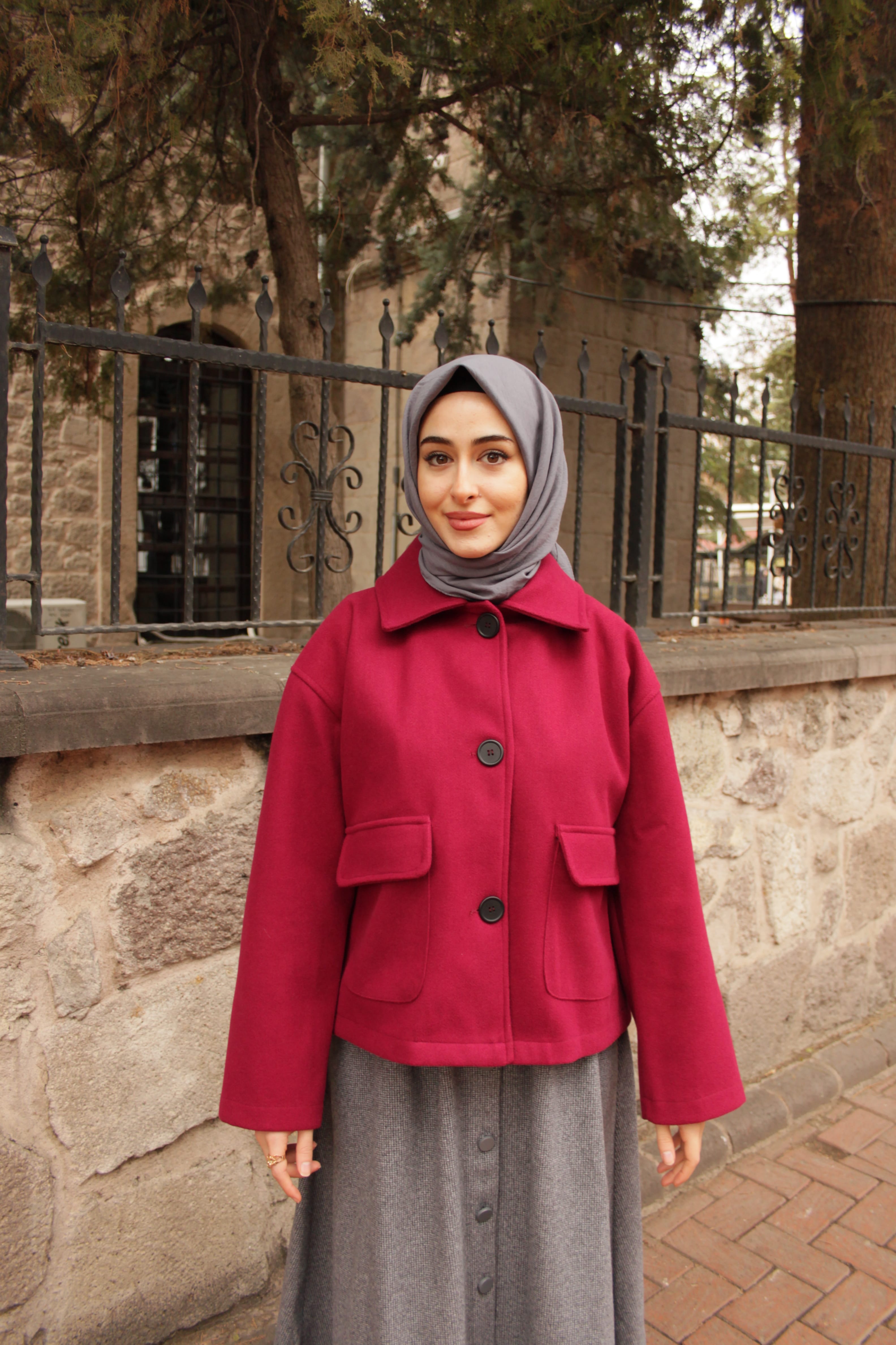 DÜĞMELİ KAŞE CEKET