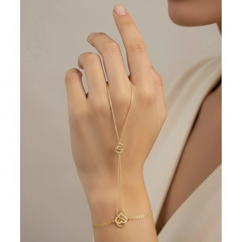 14 Ayar Düğüm Motifli Altın şahmeran