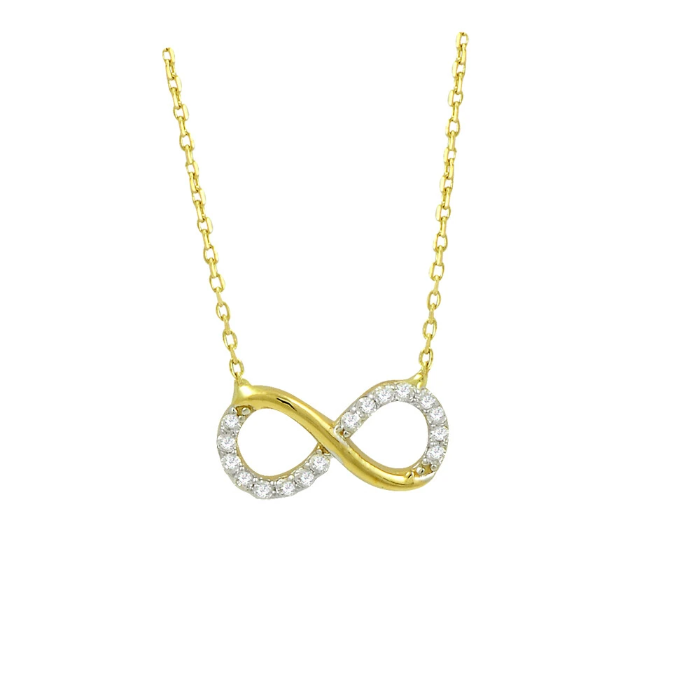 14 Ayar Kalpli Sonsuzluk Altın Kolye