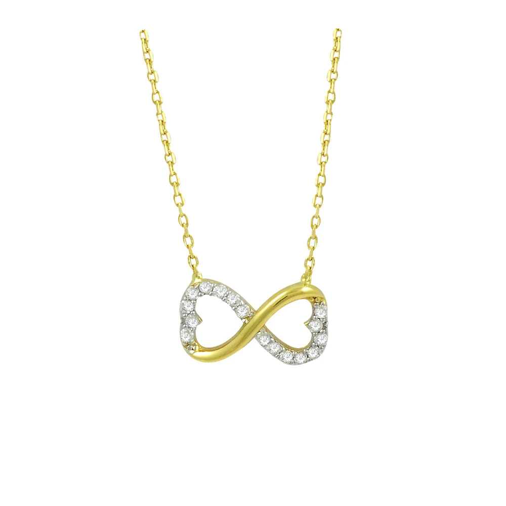 14 Ayar Kalpli Sonsuzluk Altın Kolye