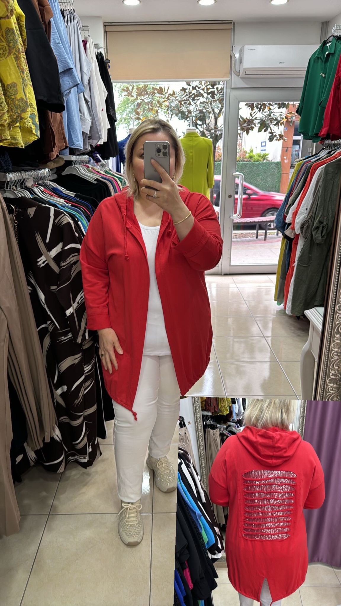 Kapüşonlu Spor Tunik
