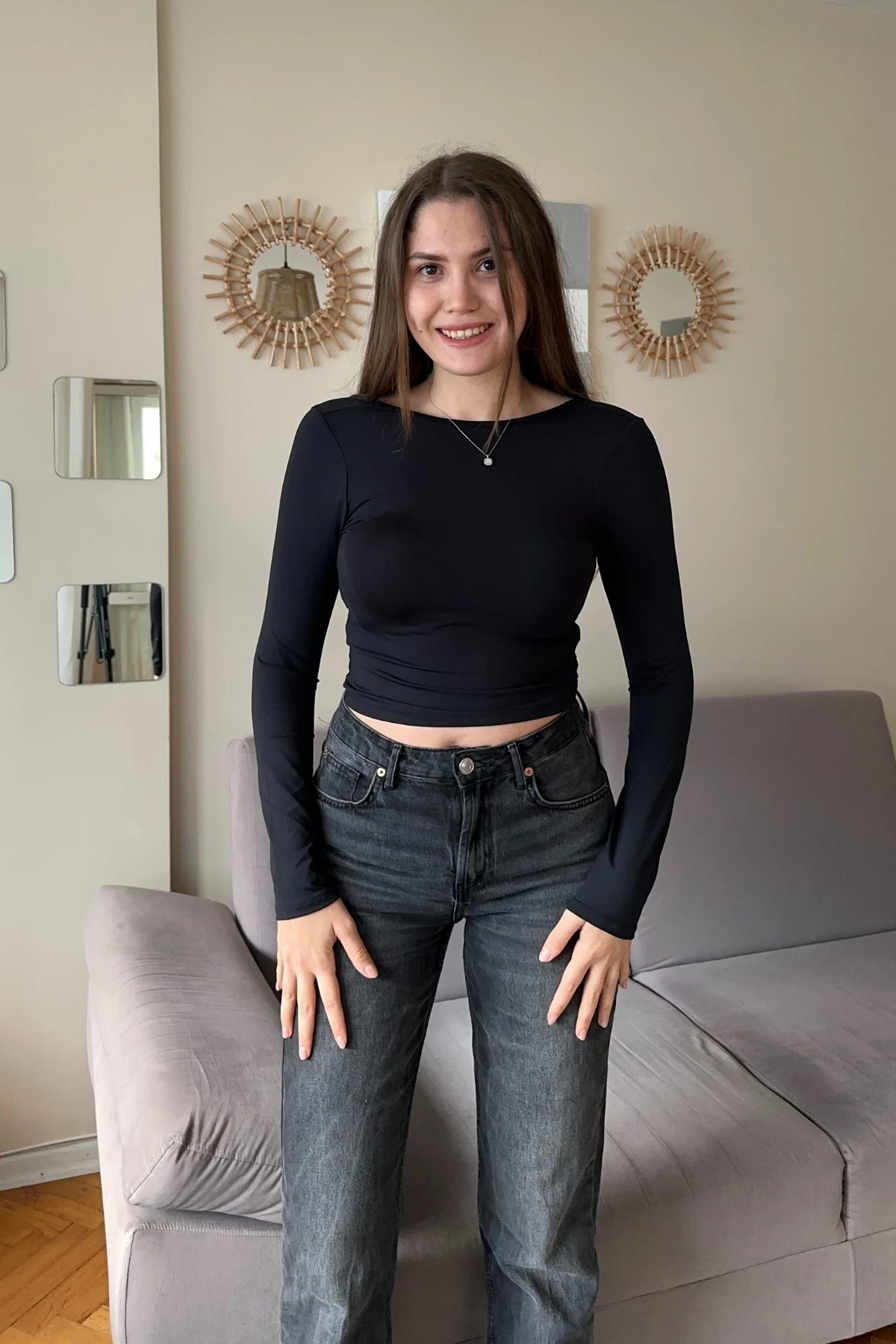 Sırt Dekolteli Soft Touch Bluz