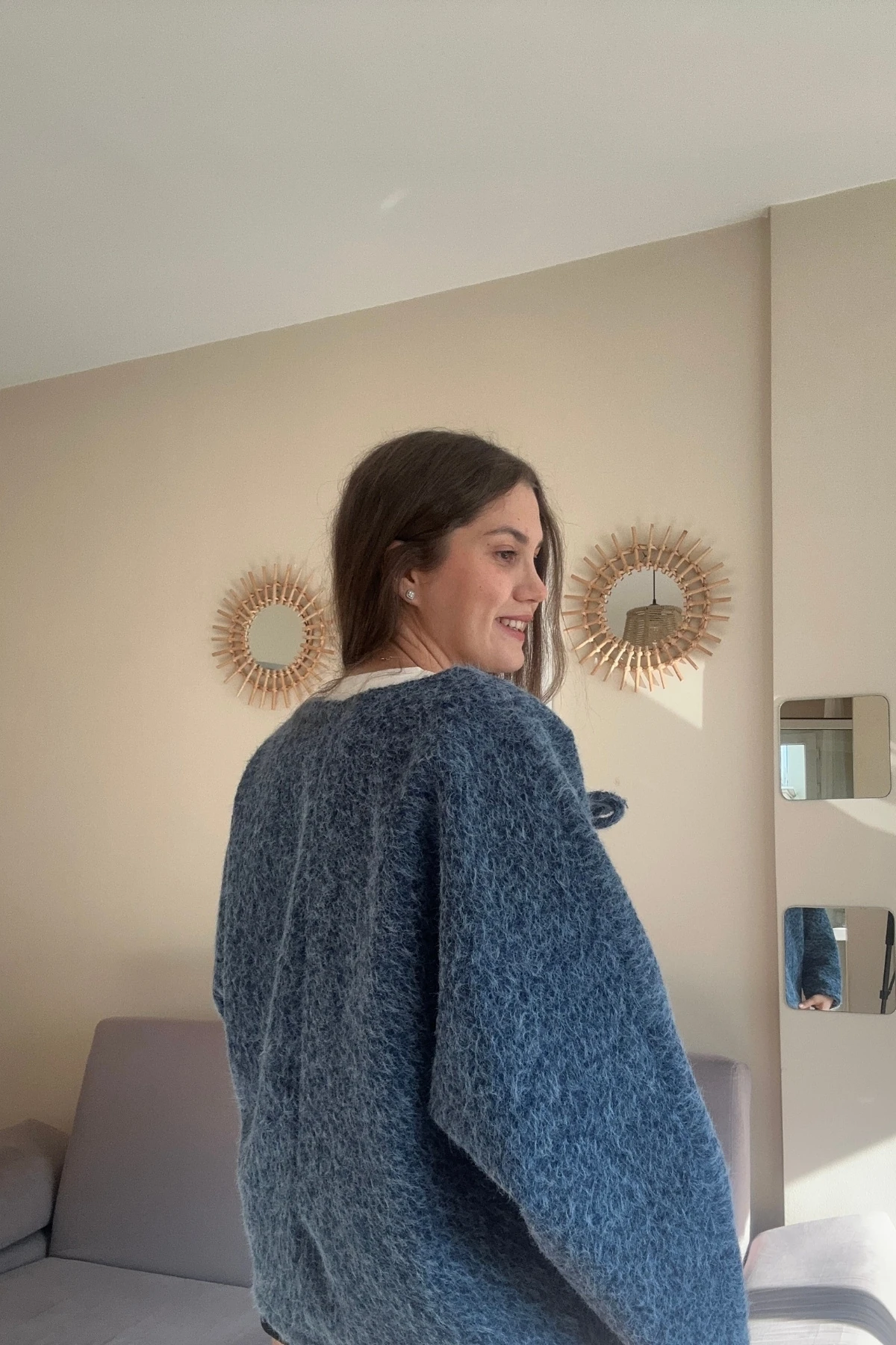 Önü Bağlamalı Sakallı Kaşe Astarlı Ceket