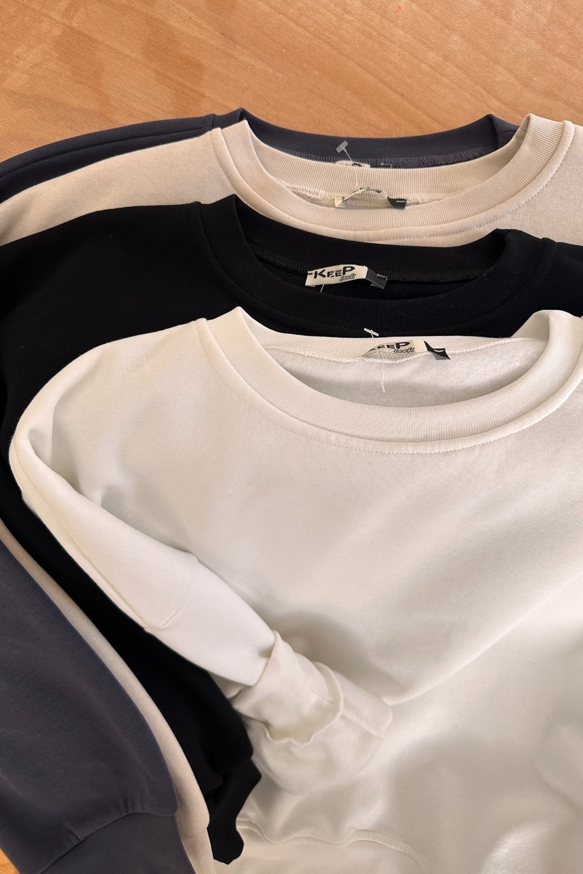 Bisiklet Yaka Oversize Sweatshirt