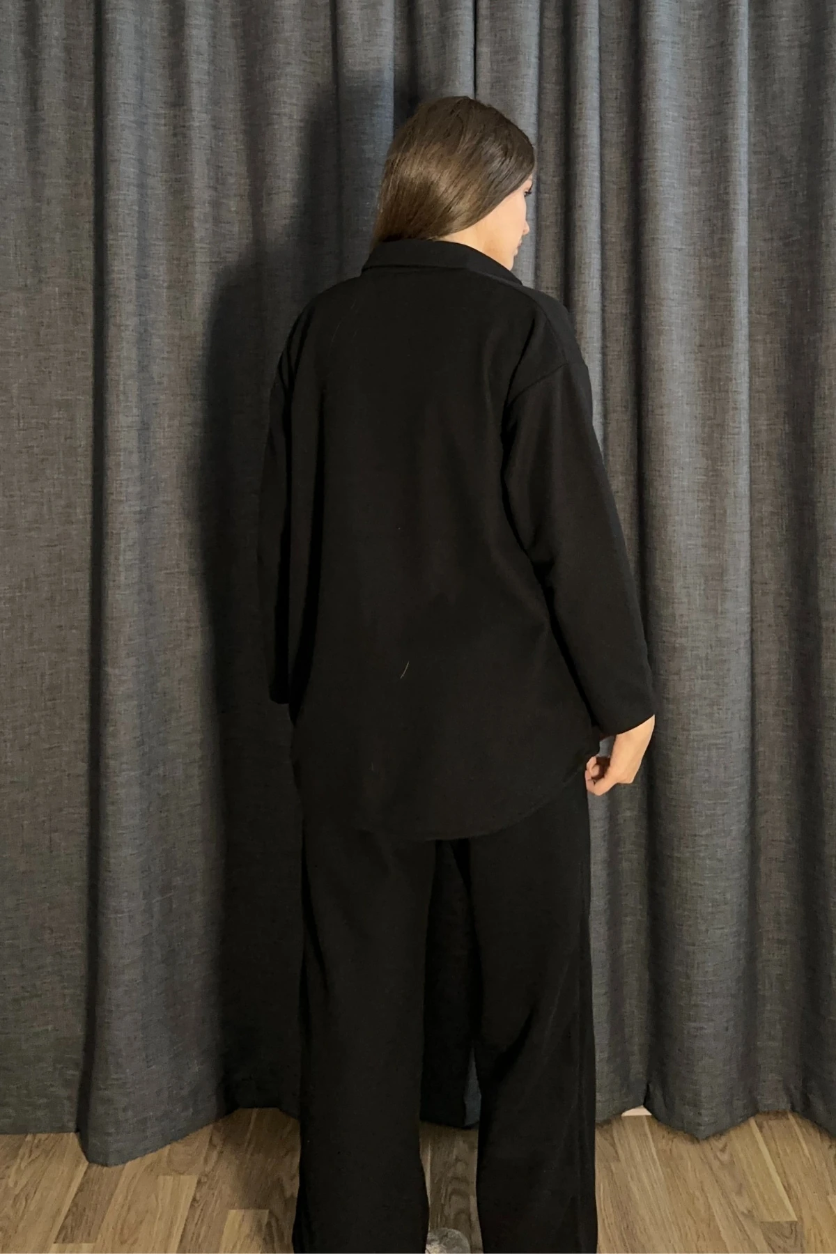 Selanik Kumaş Gömlekli Pantolon İkili Takım