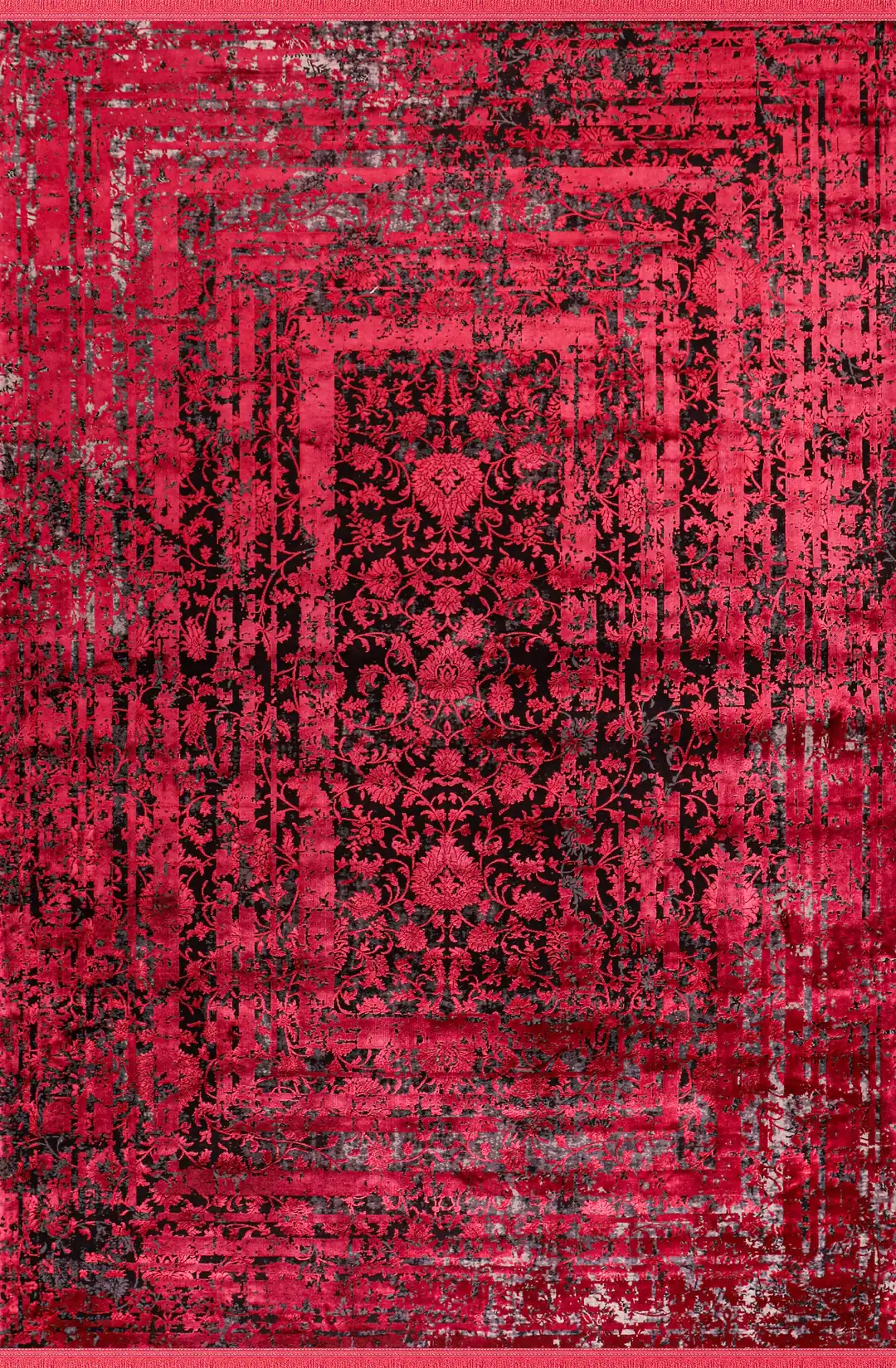 Tyana TY003 Bordo 80x300 Dikdörtgen Tam Halı