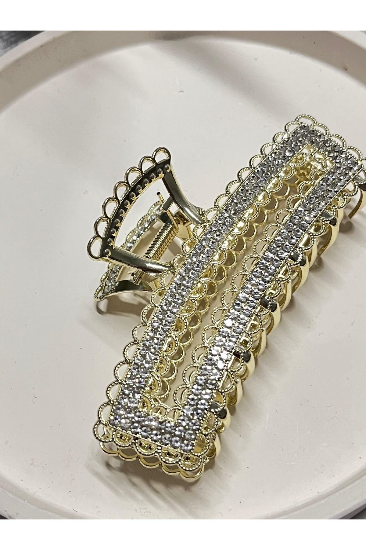 Taşlı Metal Mandal Toka