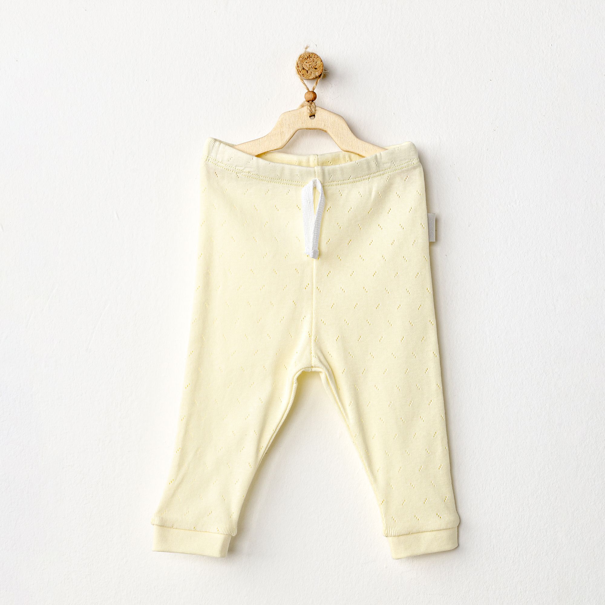 BEBEK PANTOLON PANTS JACQUARD BASIC - YELLOW