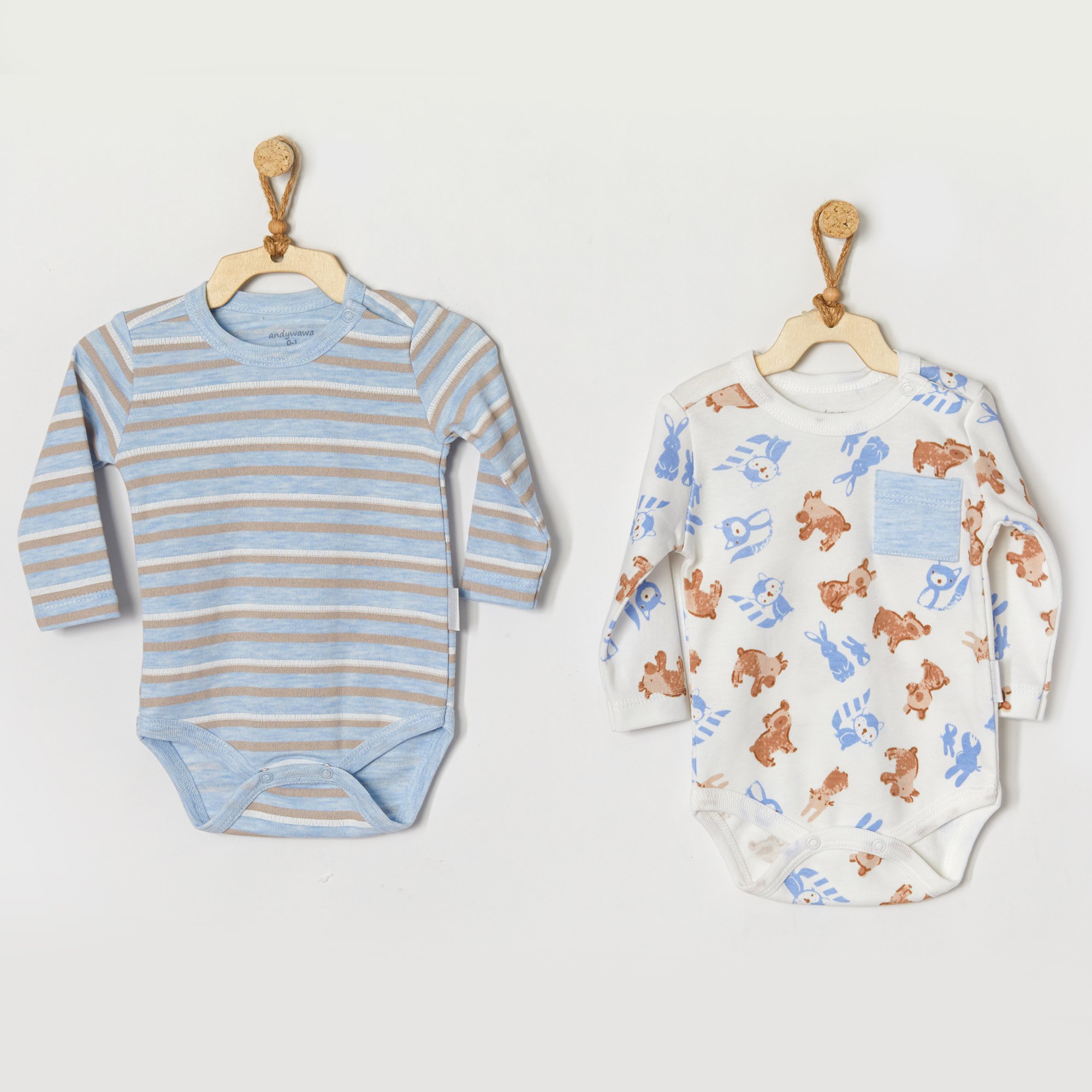 BEBEK BODY 2 PCS BODY TINY BEAR&FRIENDS - BLUE