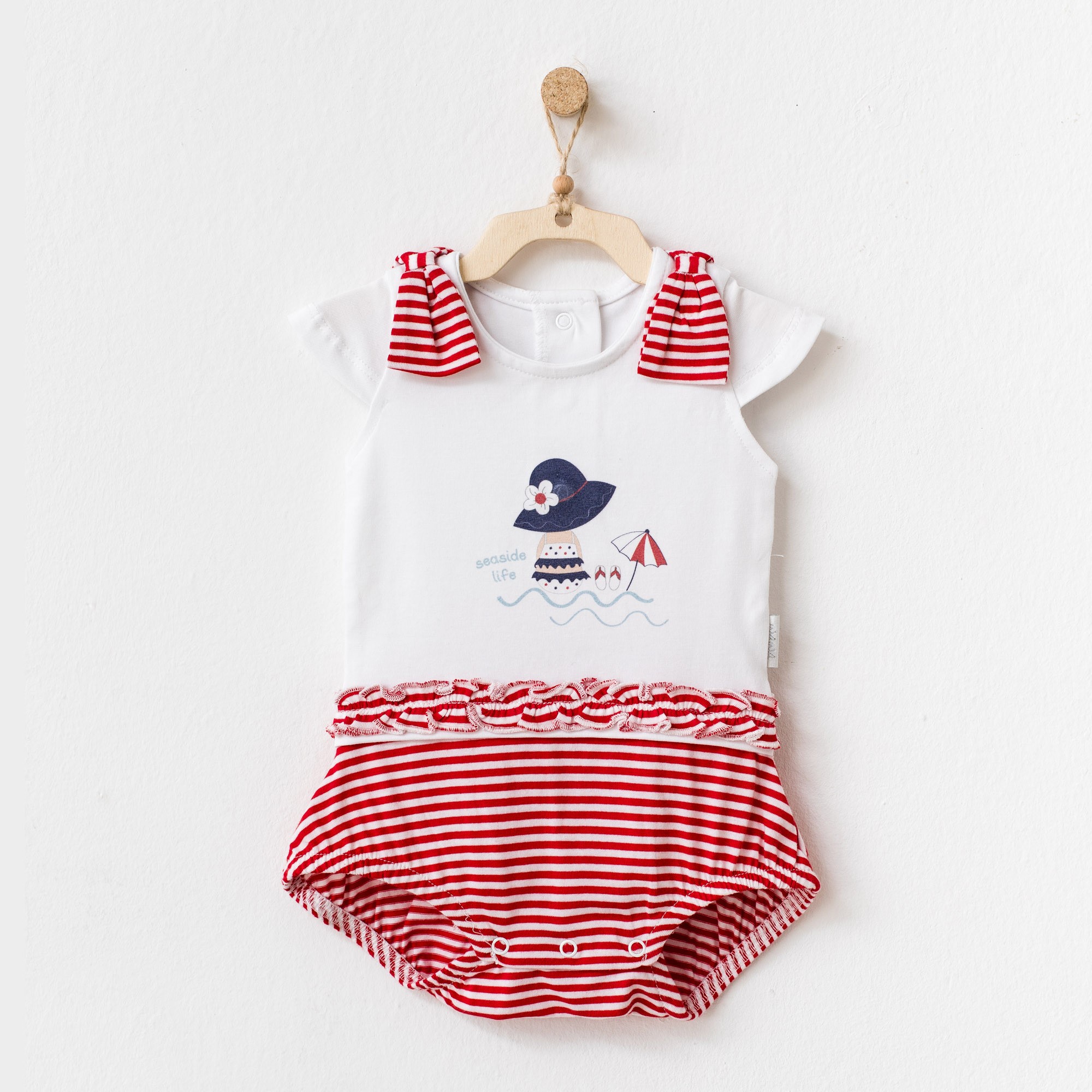 BEBEK TULUM ROMPER BEACH TIME - RED
