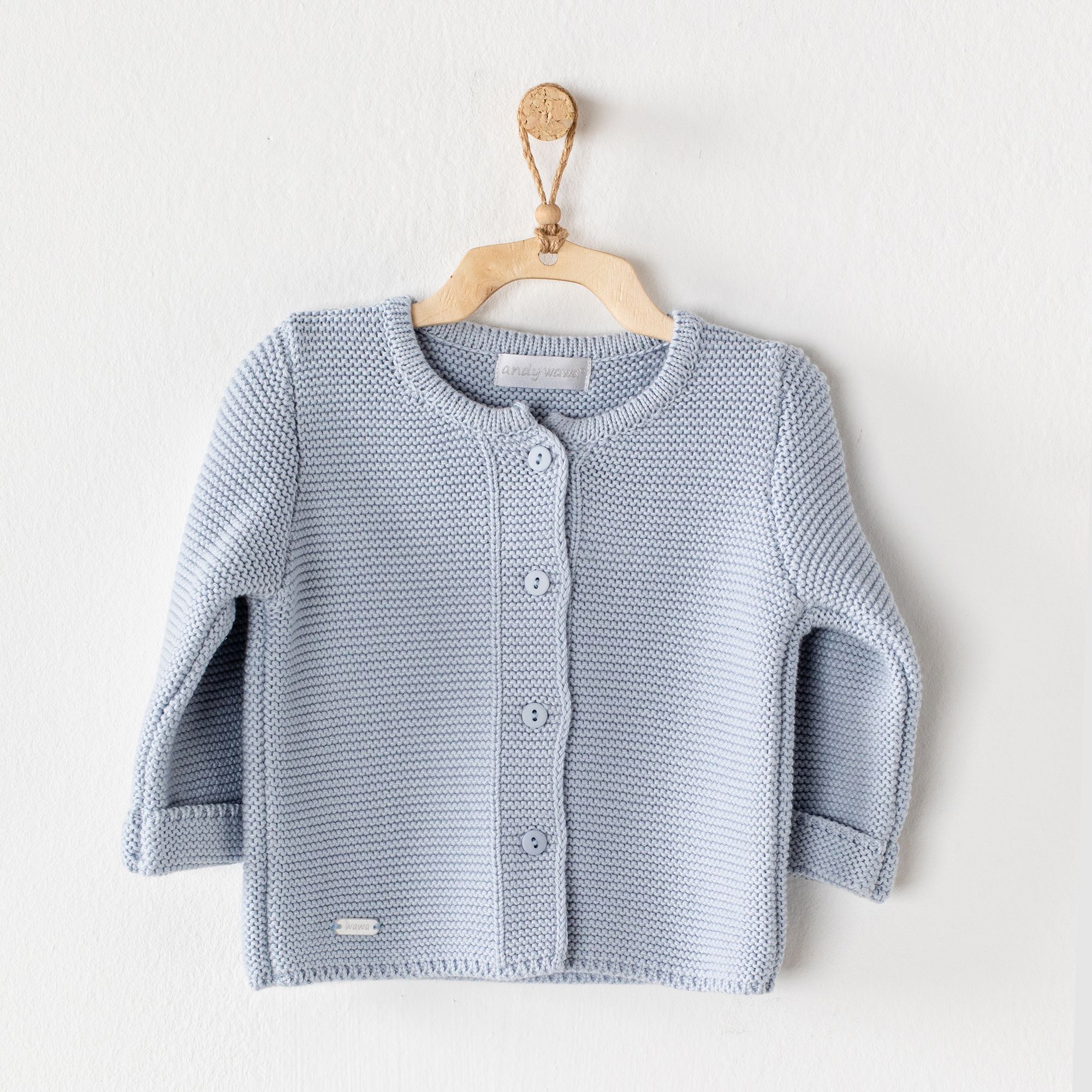 BEBEK CEKET JACKET KNITWEAR BASIC - BLUE
