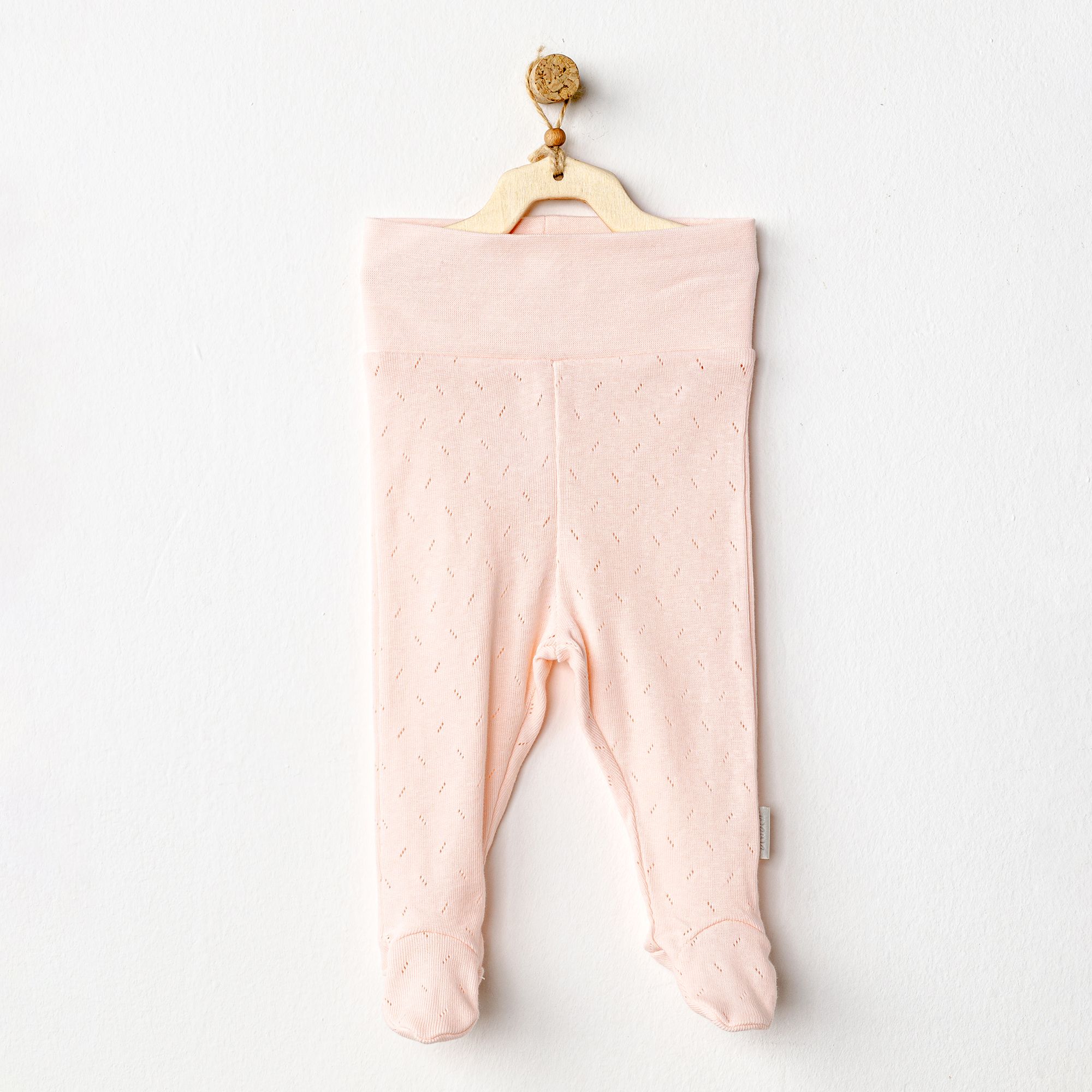 BEBEK PATİKLİ PANTOLON FOOTED PANTS JACQUARD BASIC - PINK