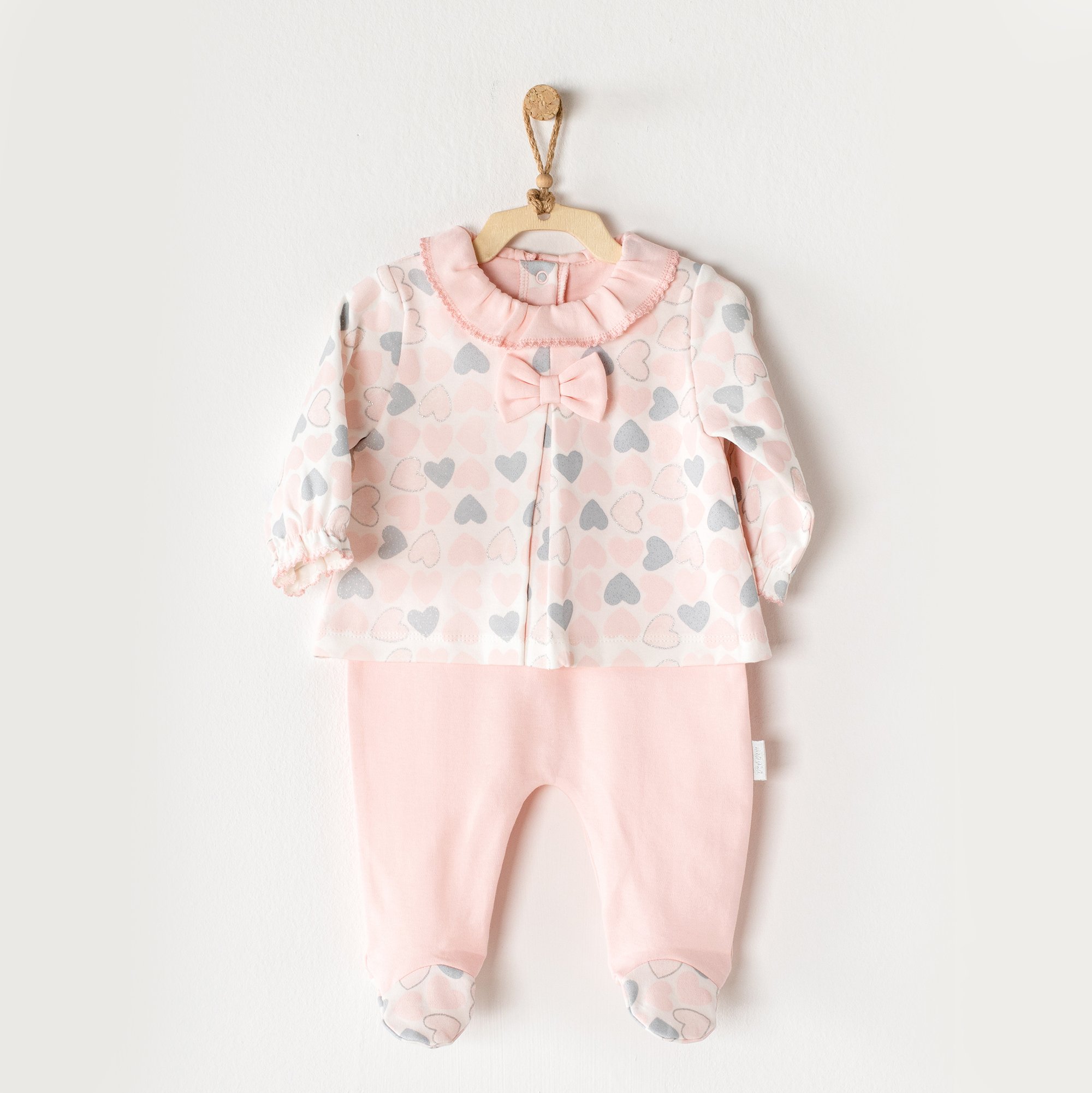 BEBEK TULUM ROMPER HEART TO HEART - PINK