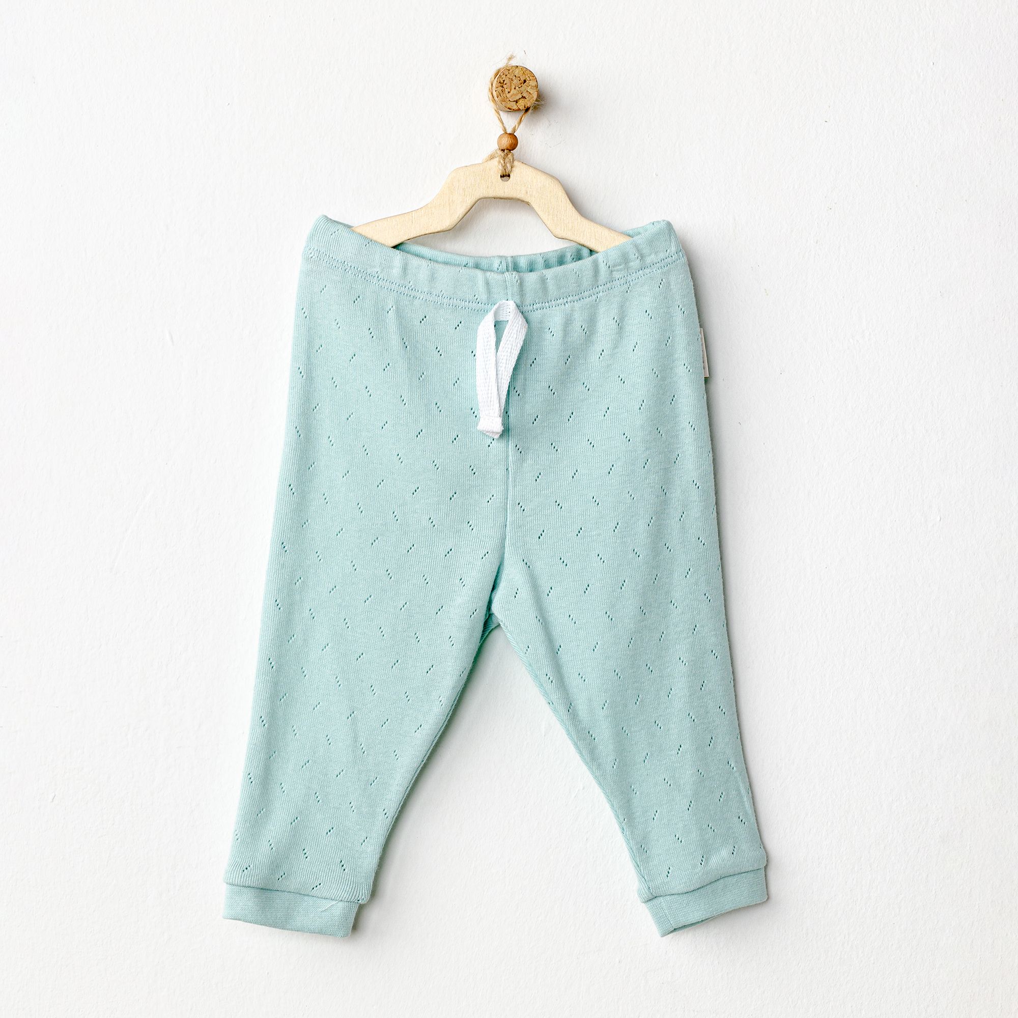 BEBEK PANTOLON PANTS JACQUARD BASIC - GREEN